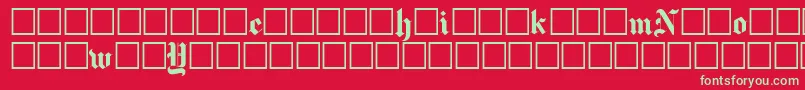 Newyorktimes Font – Green Fonts on Red Background