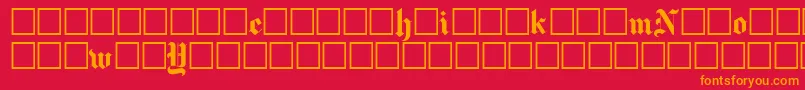 Newyorktimes Font – Orange Fonts on Red Background