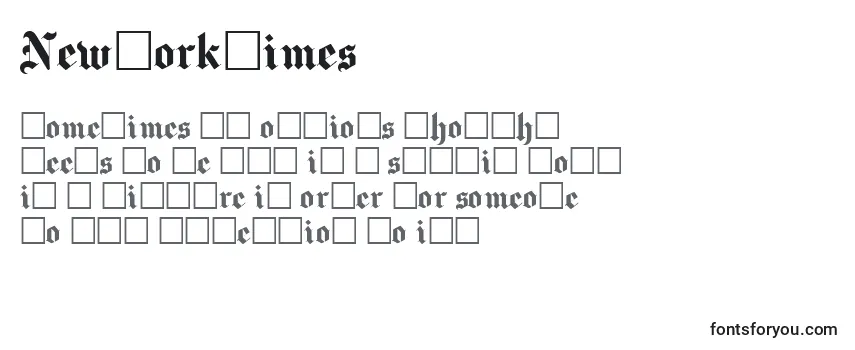 Review of the Newyorktimes Font