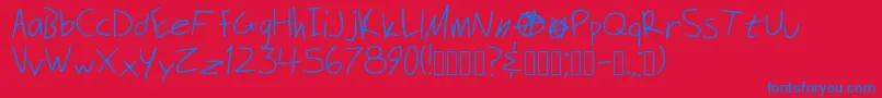 Securitymeltdown Font – Blue Fonts on Red Background