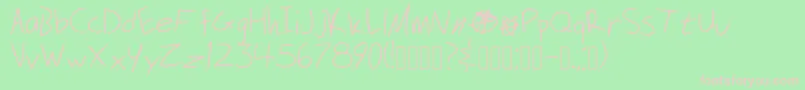 Securitymeltdown Font – Pink Fonts on Green Background