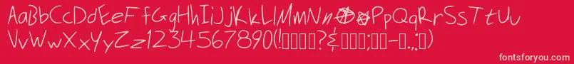 Securitymeltdown Font – Pink Fonts on Red Background