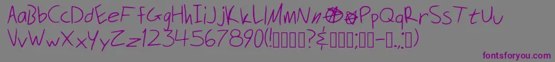 Securitymeltdown Font – Purple Fonts on Gray Background