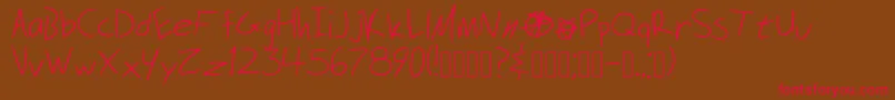 Securitymeltdown Font – Red Fonts on Brown Background