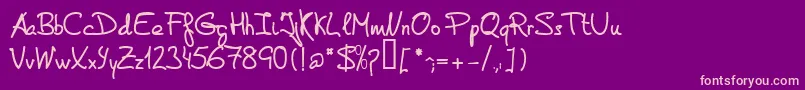En savoir plus sur la police DeManu2Bold Police DeManu2Bold – polices roses sur fond violet