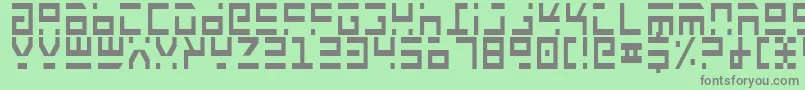 Więcej informacji o czcionce RocketTypeCondensed Czcionka RocketTypeCondensed – szare czcionki na zielonym tle