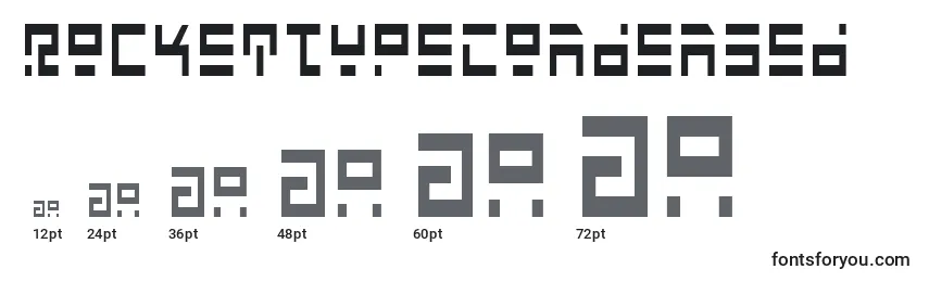 RocketTypeCondensed Font Sizes