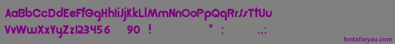 Pcgolden Font – Purple Fonts on Gray Background