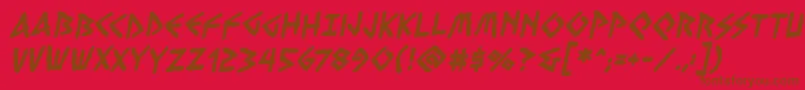 More about VengefulgodsbbBold Font VengefulgodsbbBold Font – Brown Fonts on Red Background