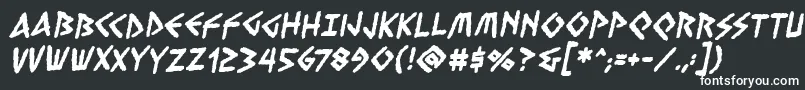 VengefulgodsbbBold Font – White Fonts on Black Background