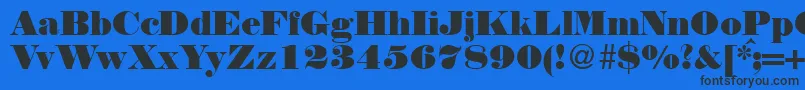 NortonRegularDb Font – Black Fonts on Blue Background