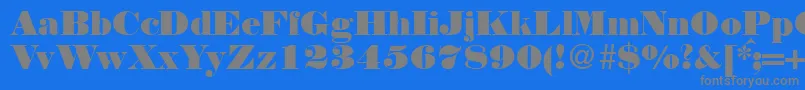 Шрифт NortonRegularDb – серые шрифты на синем фоне