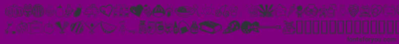 Подробнее о шрифте Sakabe Things01 Шрифт Sakabe Things01 – чёрные шрифты на фиолетовом фоне