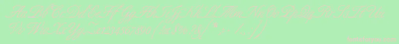 GeAlluring Font – Pink Fonts on Green Background