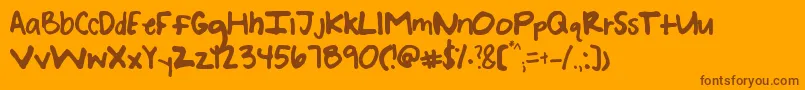 En savoir plus sur la police Brenoelle Police Brenoelle – polices brunes sur fond orange