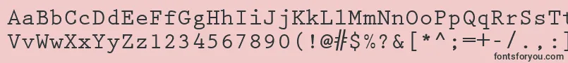 KeyboardEliteSsiBold Font – Black Fonts on Pink Background