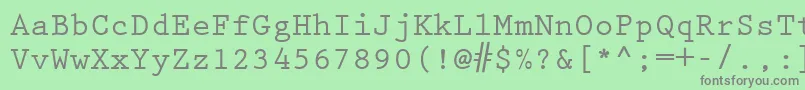 KeyboardEliteSsiBold Font – Gray Fonts on Green Background