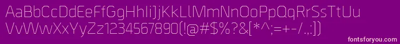 BordaLight Font – Pink Fonts on Purple Background