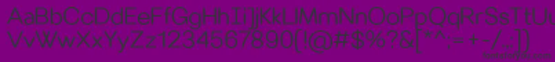 VillerayroundedSemilight Font – Black Fonts on Purple Background