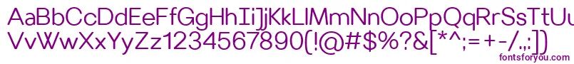 VillerayroundedSemilight Font – Purple Fonts on White Background