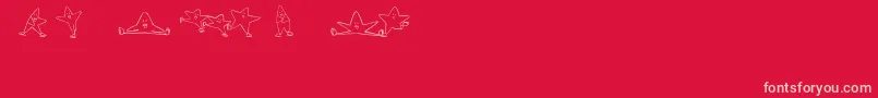 IceStarsIi Font – Pink Fonts on Red Background