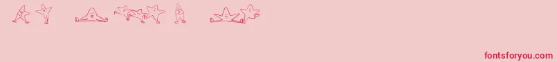IceStarsIi Font – Red Fonts on Pink Background