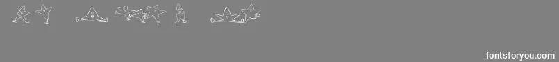 IceStarsIi Font – White Fonts on Gray Background