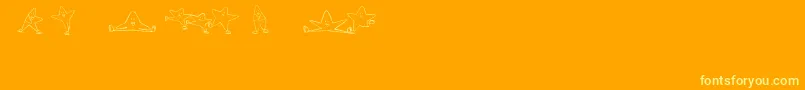 Więcej informacji o czcionce IceStarsIi Czcionka IceStarsIi – żółte czcionki na pomarańczowym tle