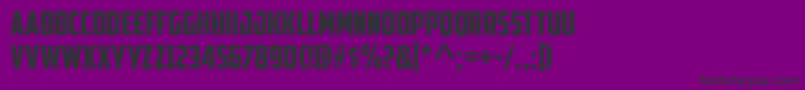 Шрифт AmericanCaptain – чёрные шрифты на фиолетовом фоне