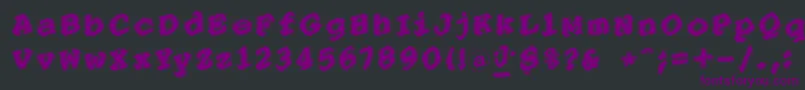 PointersistersBold Font – Purple Fonts on Black Background