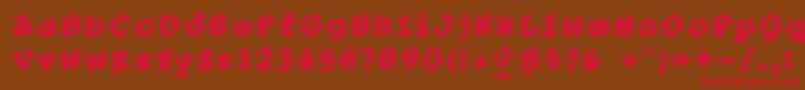 PointersistersBold Font – Red Fonts on Brown Background