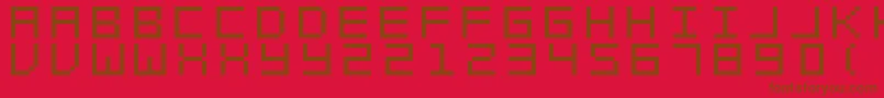 Swft Font – Brown Fonts on Red Background