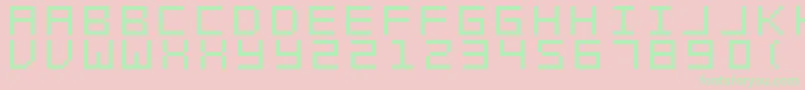 Swft Font – Green Fonts on Pink Background