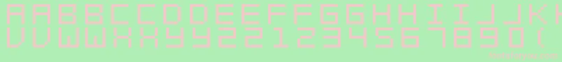 Swft Font – Pink Fonts on Green Background