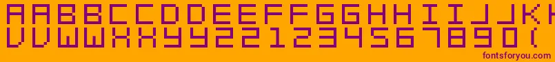 Swft Font – Purple Fonts on Orange Background