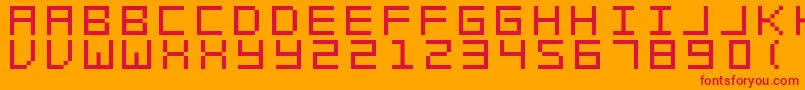 fuente Swft – Fuentes Rojas Sobre Fondo Naranja