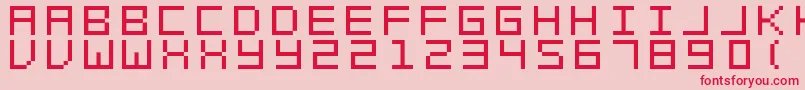 Swft Font – Red Fonts on Pink Background