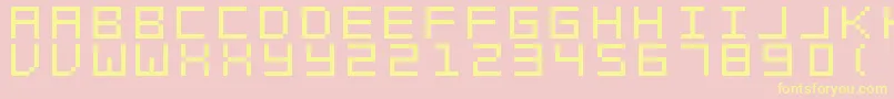 Swft Font – Yellow Fonts on Pink Background
