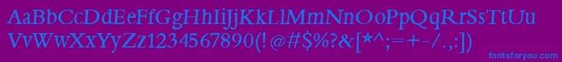 Bembolz Font – Blue Fonts on Purple Background