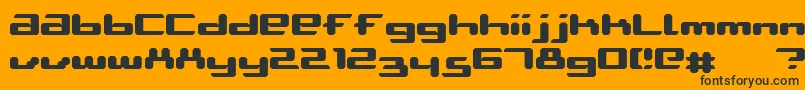 AblattiveBold Font – Black Fonts on Orange Background
