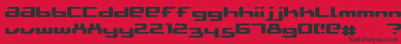 AblattiveBold Font – Black Fonts on Red Background