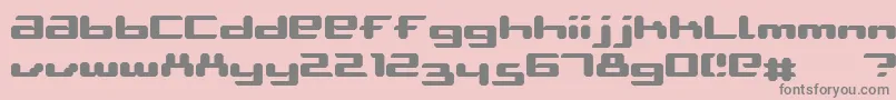 フォントAblattiveBold – ピンクの背景に灰色の文字