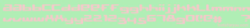AblattiveBold Font – Pink Fonts on Green Background