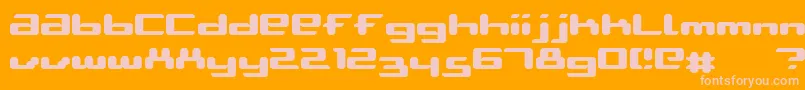 AblattiveBold Font – Pink Fonts on Orange Background