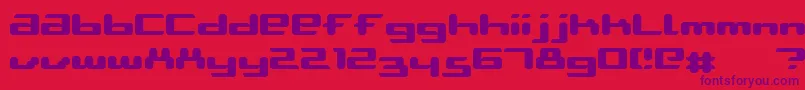 AblattiveBold Font – Purple Fonts on Red Background