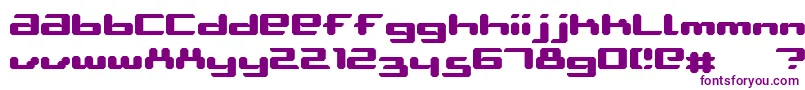 Шрифт AblattiveBold – фиолетовые шрифты на белом фоне