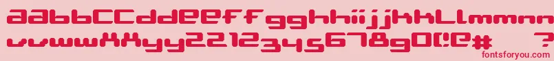 AblattiveBold Font – Red Fonts on Pink Background