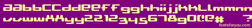 AblattiveBold Font – Yellow Fonts on Purple Background