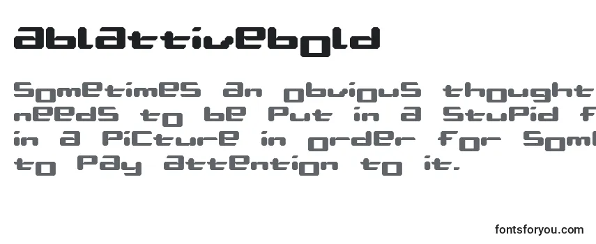 Шрифт AblattiveBold