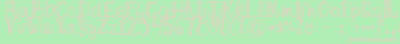 FgaprilTrial Font – Pink Fonts on Green Background